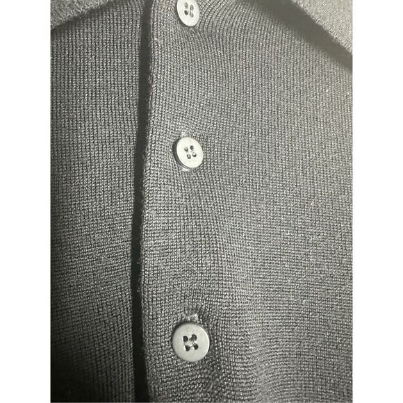 Principe Men’s Merino Wool Polo Sweater Black Size L/ 52 Made in Italy EUC - Picture 3 of 12